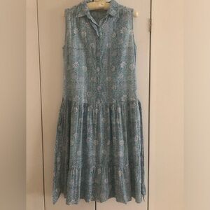 Banjanan Blue Floral Midi Dress